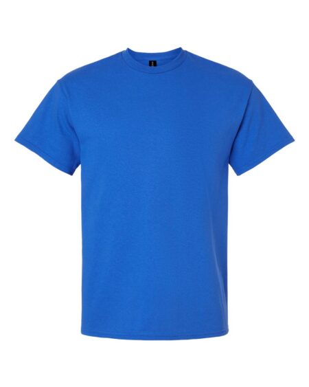 Blue Gildan 2000T tall t-shirt shown from the front
