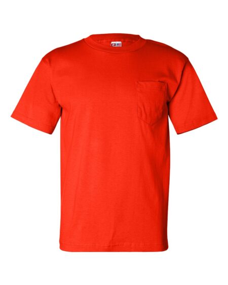 Red Bayside 7100 unisex pocket T-shirt