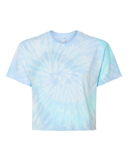 Colortone 1050 Women’s Tie-Dyed Crop T-Shirt