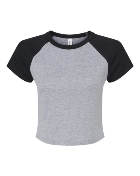 BELLA + CANVAS 1201 Women’s Micro Rib Raglan Baby Tee