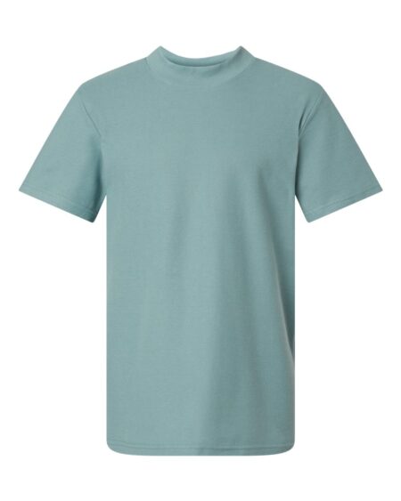 American Apparel 1PQ Unisex Pique Mock Neck Tee