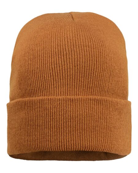 Brown Sportsman SP12SL sherpa lined cuffed beanie