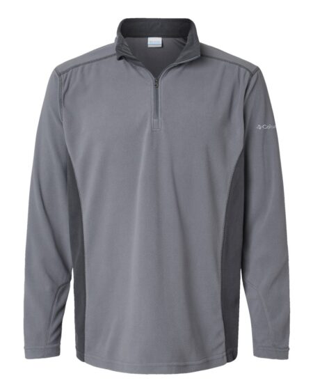 City Grey and Shark Columbia Klamath Range II fleece pullover