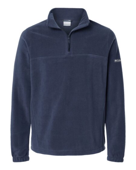 Columbia Steens Mountain men’s half-zip fleece pullover shown in navy