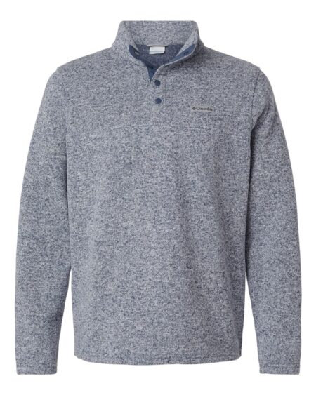 City grey heather Columbia Alto Pass fleece half-snap pullover