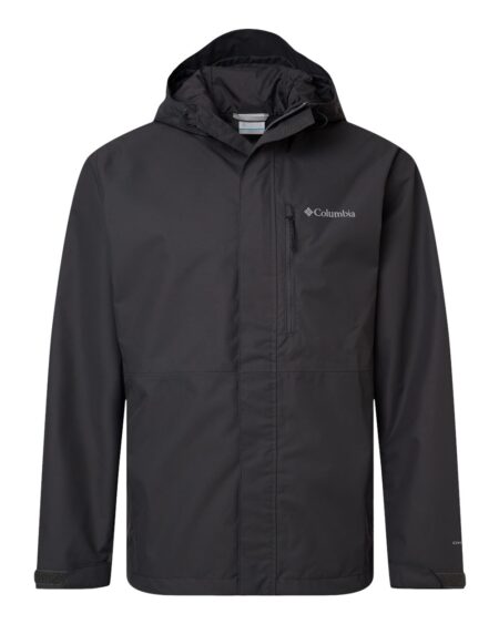 Black Columbia Hikebound II jacket with hood and zippered pockets