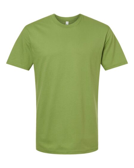 Front view of the American Apparel fine jersey tee in green