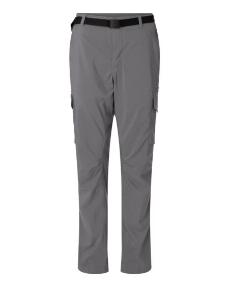 Columbia Skien Valley men's cargo pants in grey with integrated belt