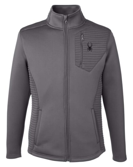 Front view of the Spyder S16539 men's Venom full-zip jacket