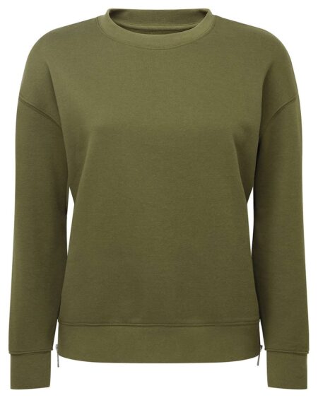 TriDri TD600 Women’s Billie Side-Zip Crewneck Sweatshirt