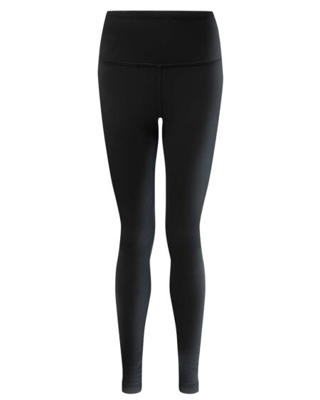 Black TriDri youth performance leggings shown front-facing