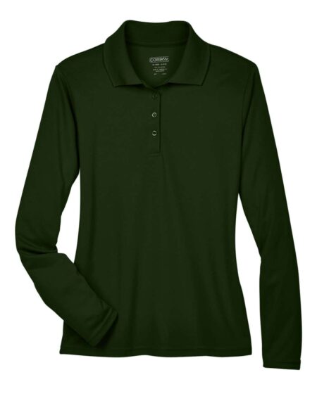 CORE365 78192 Women’s Pinnacle Performance Long Sleeve Piqué Polo