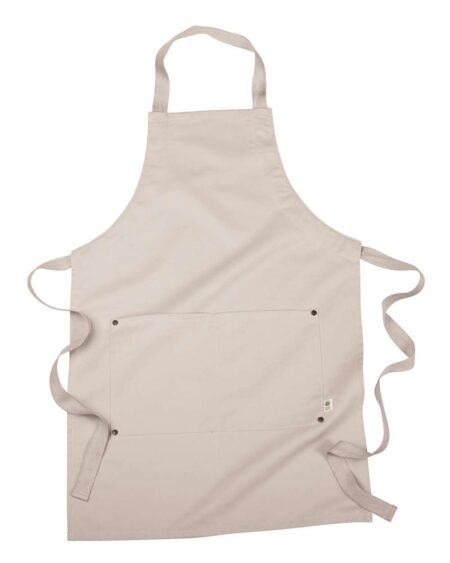 Oyster Econscious EC6015 apron with bib and two front pockets