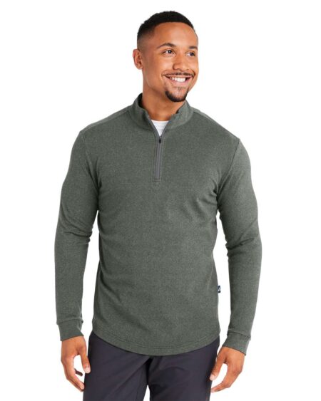 Swannies SWE500 men’s quarter-zip pullover, front view