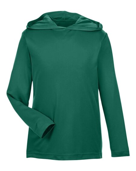 Team 365 TT41Y Youth Zone Performance Hooded Long Sleeve T-Shirt
