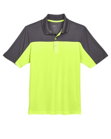 CORE365 CE101 Men’s Balance Colorblock Performance Piqué Polo