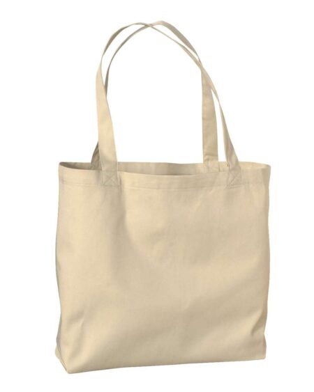Oyster econscious EC8001 large twill tote bag with long self-fabric handles
