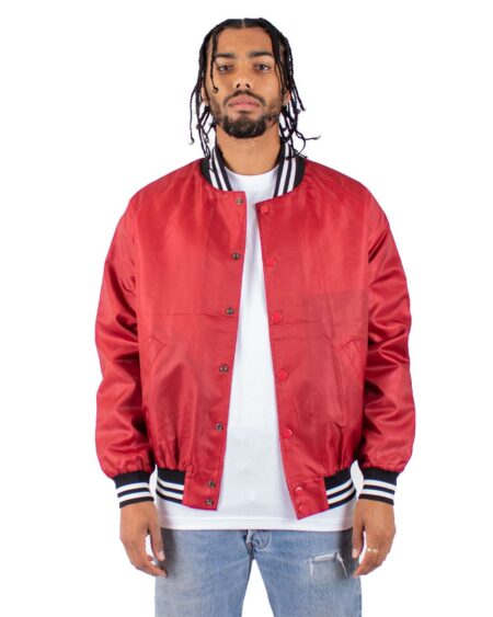 Shaka Wear SHVBJ Unisex Varsity Bomber Jacket
