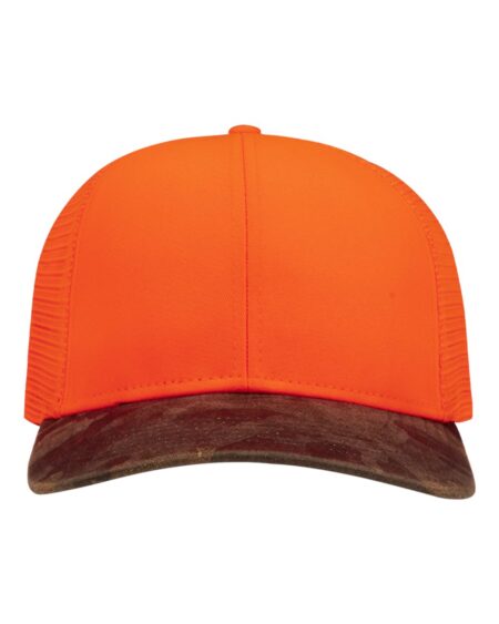 Blaze DRI DUCK 3466 trucker cap with camouflage bill