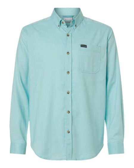 Columbia Rapid Rivers II men’s shirt with button-down collar, long sleeves, and chest pocket