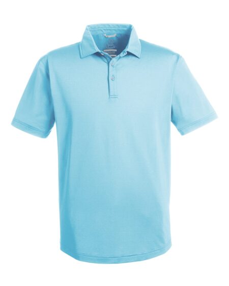 Light blue Swannies Ford polo shown from the front