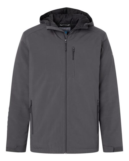 Columbia Gate Racer II jacket in city grey with hood and zippered pockets