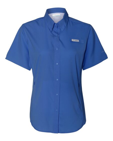 Blue Columbia women’s PFG Tamiami II short sleeve shirt