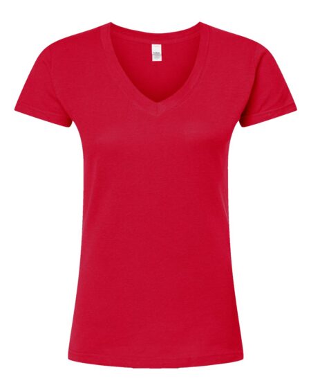 Tultex 214 Women’s Fine Jersey V-Neck T-Shirt