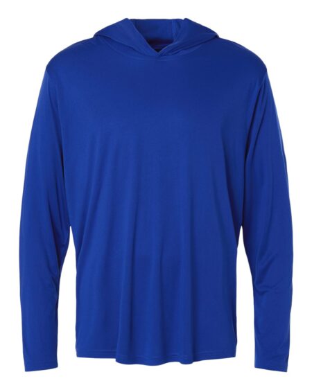 Blue AllPro 48510 hooded long sleeve shirt
