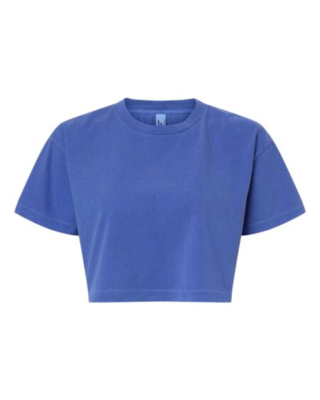 American Apparel 1302GD Women’s Heavyweight Cotton Garment-Dyed Boxy Cropped Tee