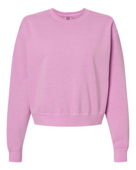 Comfort Colors 1566L Women’s Garment-Dyed Mid-Length Crewneck Sweatshirt