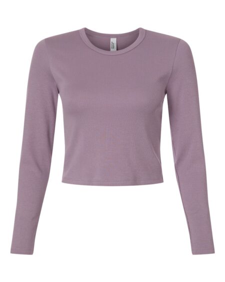 American Apparel BR2107 Women’s Baby Rib Long Sleeve Fitted Tee