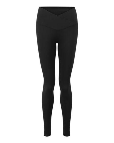 Black TriDri TD651 women's leggings shown from the front