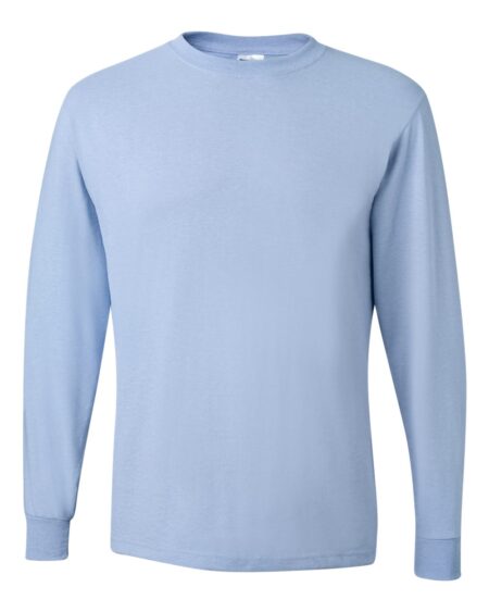Light blue Jerzees 29LSR unisex long sleeve T-shirt