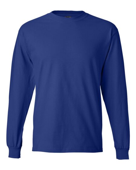 Hanes 5186 Beefy-T unisex long sleeve t-shirt front view