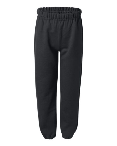 Black Gildan 18200B youth sweatpants