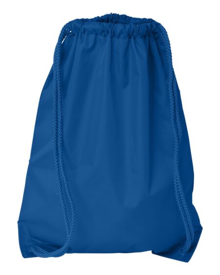 Liberty Bags 8881 blue nylon drawstring pack with matching cord