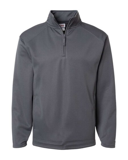 Badger 1480 men’s performance quarter-zip pullover in graphite