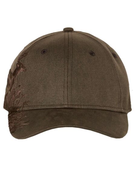 Brown DRI DUCK 3301 Running Buck Cap with curved bill