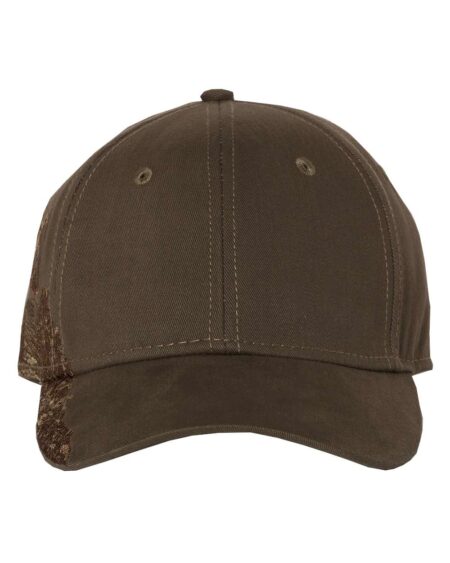 Front view of the dark brown DRI DUCK 3325 Excavating Cap