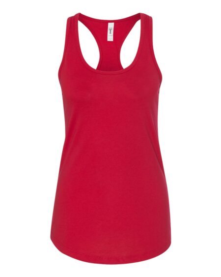 Red Next Level 1533 women’s racerback tank top