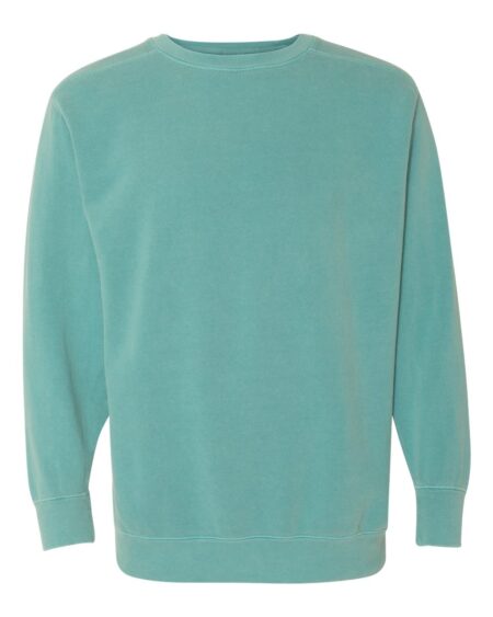 Front view of the Comfort Colors 1566 garment-dyed crewneck sweatshirt