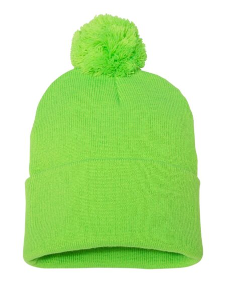Sportsman SP15 12″ Pom-Pom Cuffed Beanie