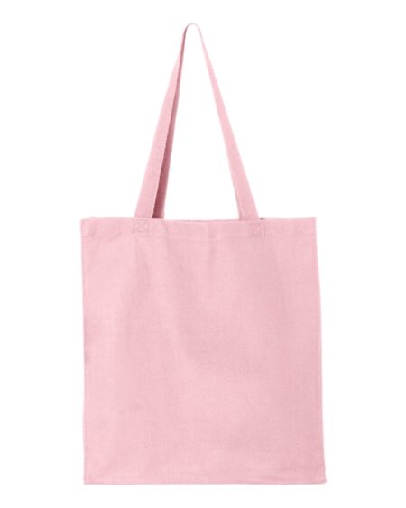 Light pink Q-Tees Q125300 14L cotton canvas shopping bag