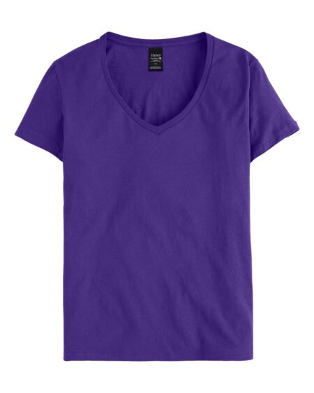 Hanes S04V Women’s Perfect-T V-Neck T-Shirt