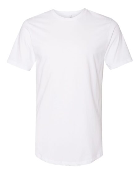 White Next Level 3602 unisex long body T-shirt