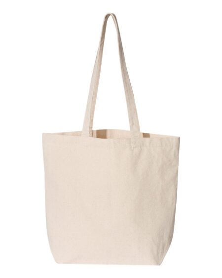 Natural Liberty Bags 8866 large cotton canvas tote with long handles