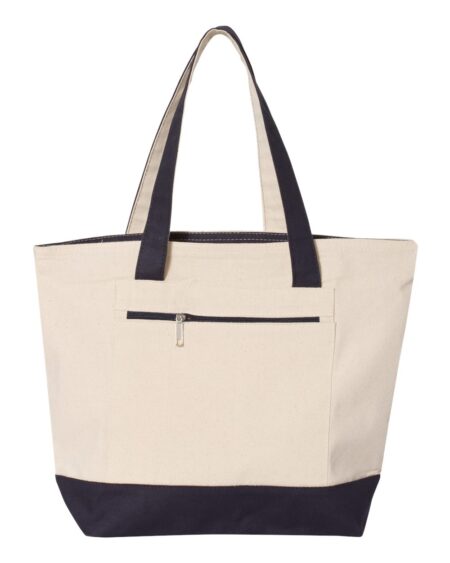 Q-Tees Q1300 19L Zippered Tote