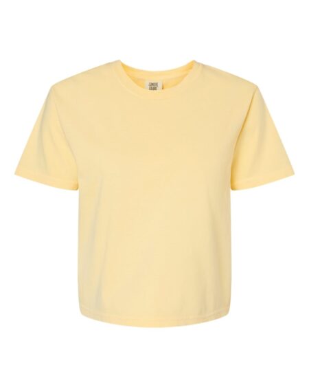 Front view of the Butter Comfort Colors 3023CL boxy T-shirt