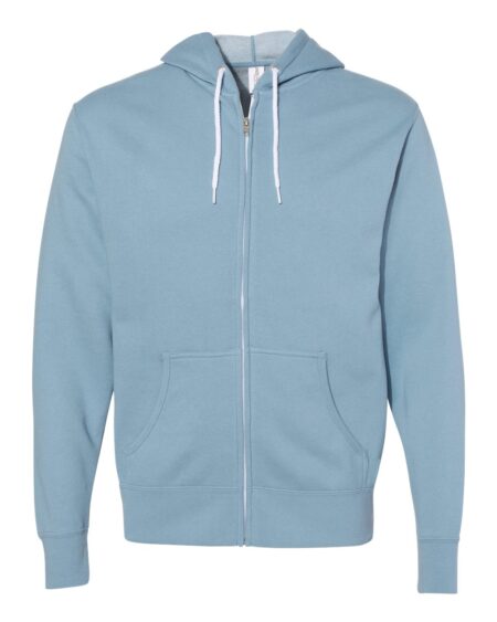 Independent Trading Co. AFX90UNZ Unisex Lightweight Full-Zip Hooded Sweatshirt